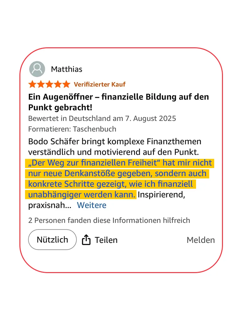 Der Weg zur finanziellen Freiheit 5
