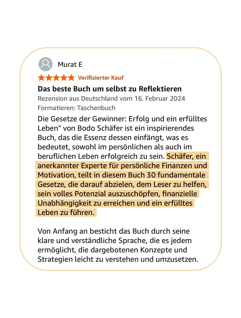 Die Gesetze der Gewinner 7