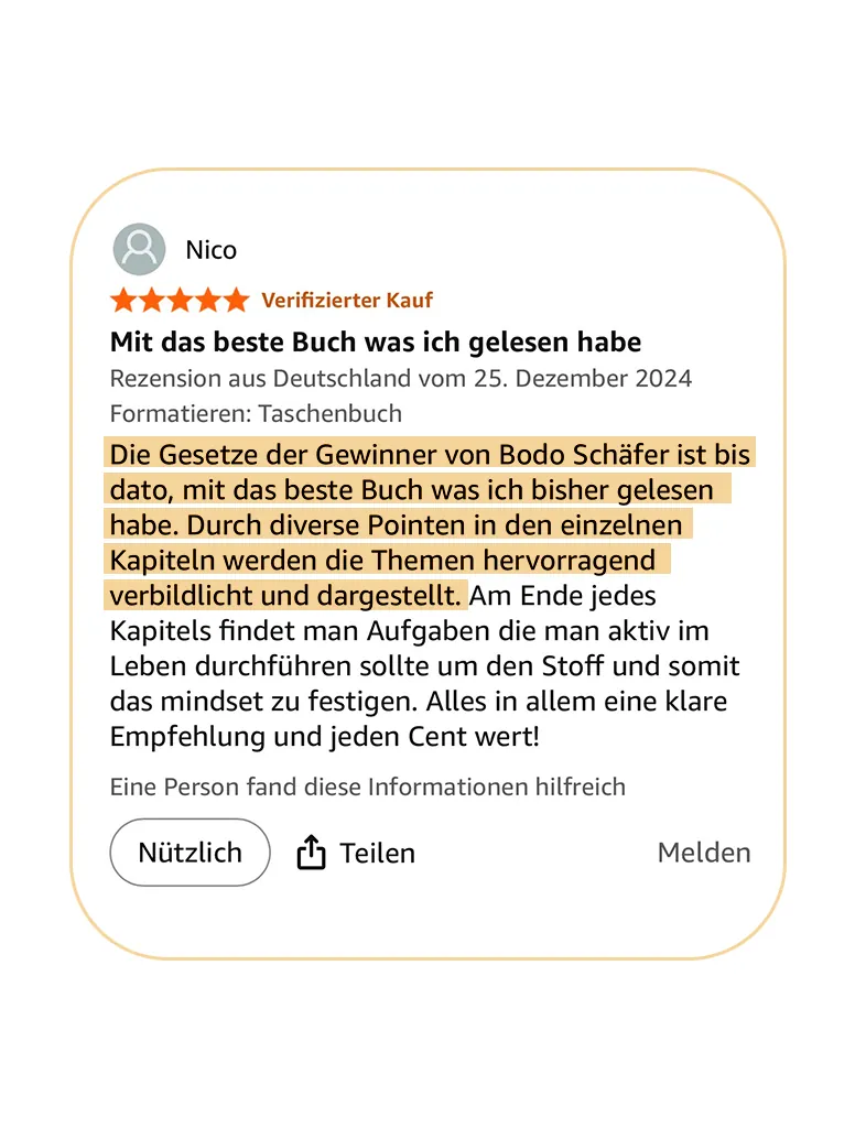 Die Gesetze der Gewinner 9